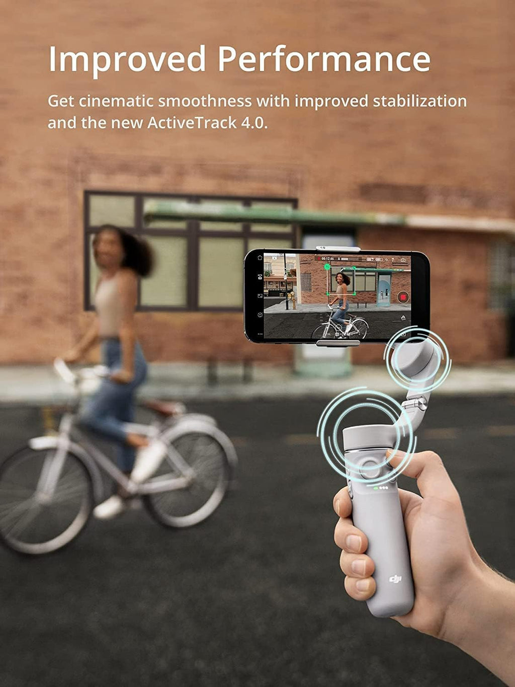 OM 5 Smartphone Gimbal Stabilizer, 3-Axis Phone Gimbal, Built-In Extension Rod, Portable and Foldable, Android and