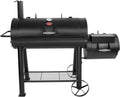 Competition Pro Barrel Grill and Offset Smoker, Includes Side Fire Box for Texas-Style Offset Smoking, Metal Cooking