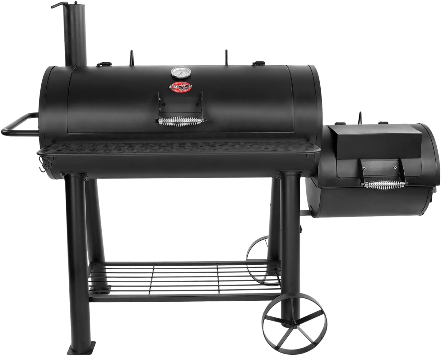 Competition Pro Barrel Grill and Offset Smoker, Includes Side Fire Box for Texas-Style Offset Smoking, Metal Cooking