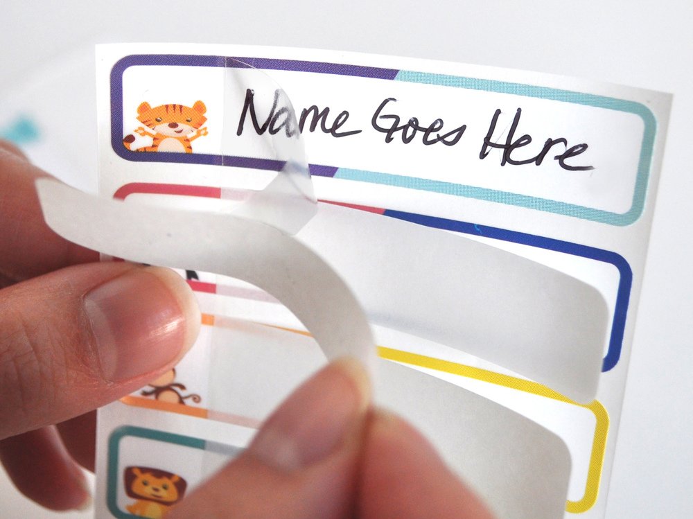 Bottle Labels, Food Pantry Label, Write-On, Self-Laminating, Waterproof Kids Name Labels for Baby Bottles for Daycare