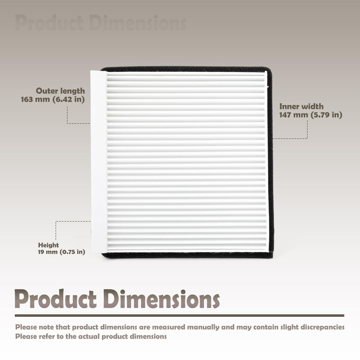 VAINELY RD579-53730 Cabin Filter 2-Pack Replacement for Kubota Excavator