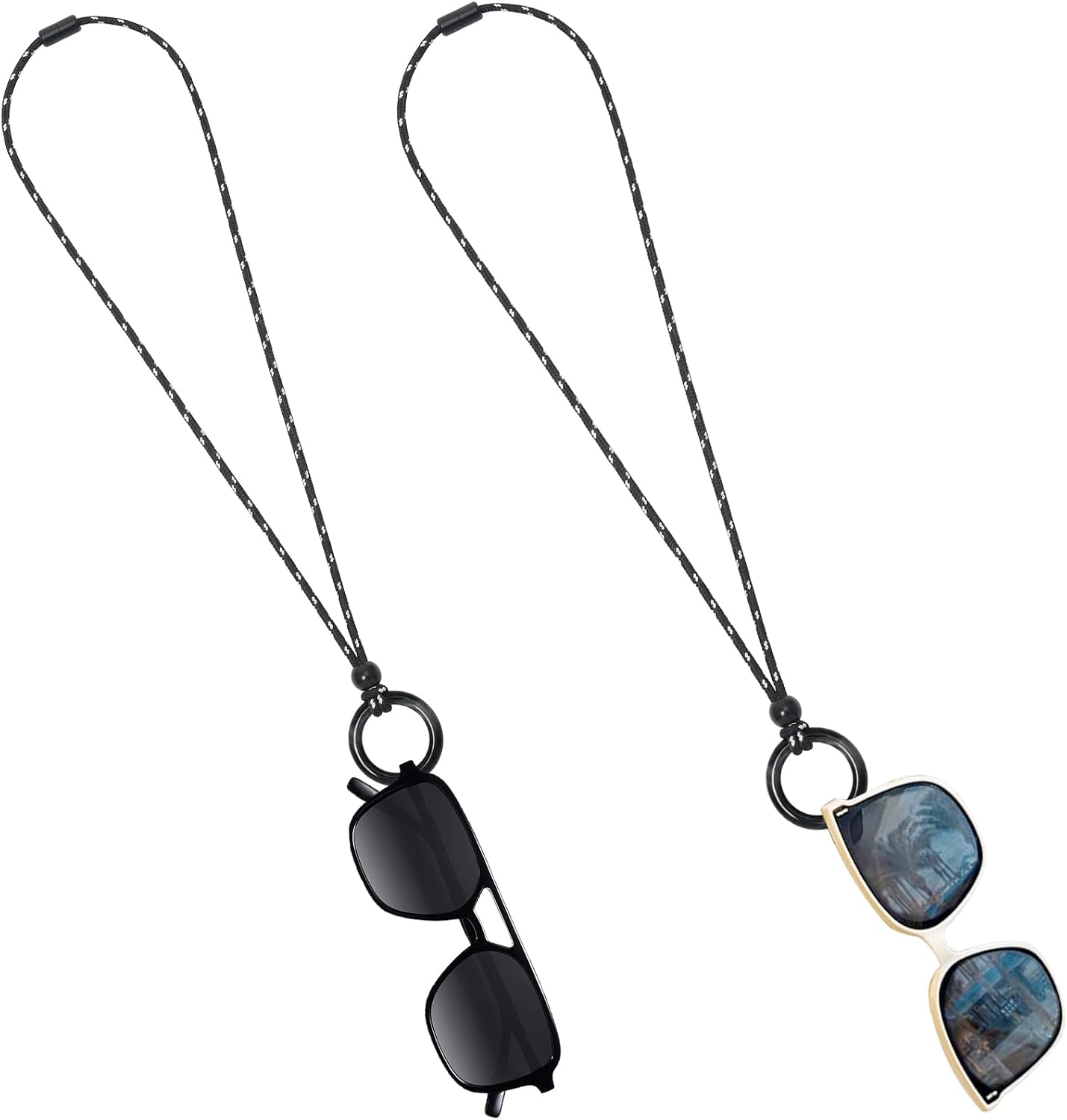 Eyeglass Holder Necklace Ring Glasses Holder Strap Chain Loop Ring Reading Sunglasses Necklace for Women Men