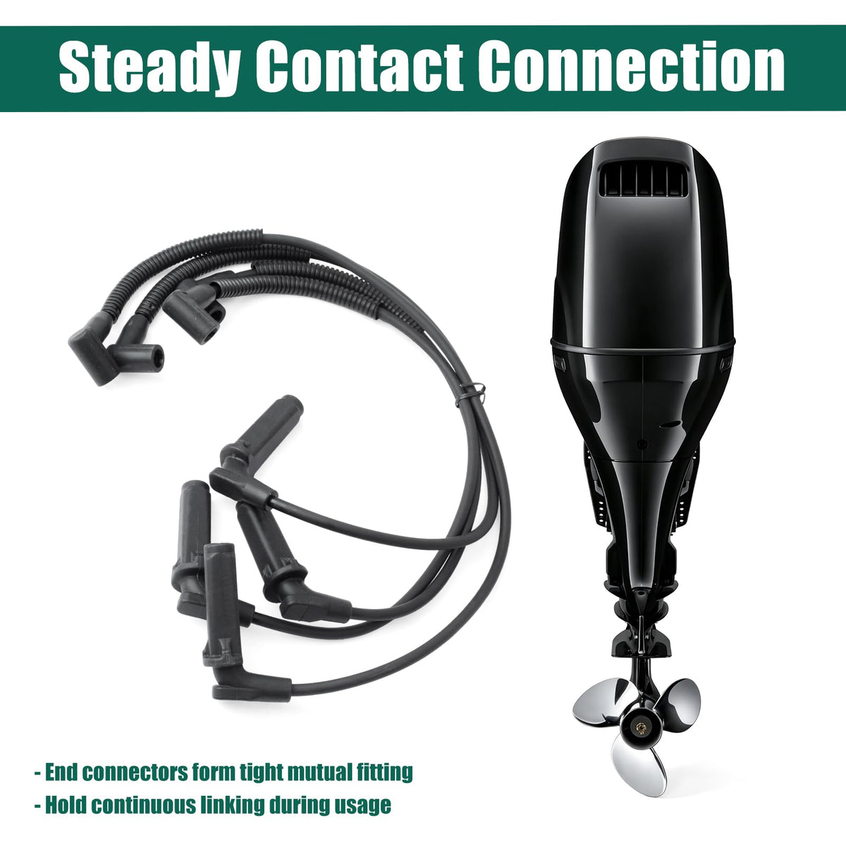 YUXIVCNE 8M0057769 Outboard Spark Plug Wire Compatible with Mercury Marine
