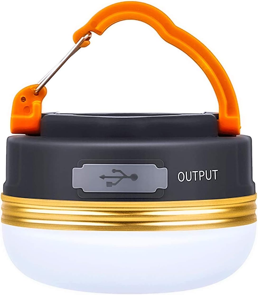 LED Camping Lantern, Rechargeable & Portable Tent Light, 300LM,3 Light Modes,1800mAh Power Bank,with Magnet