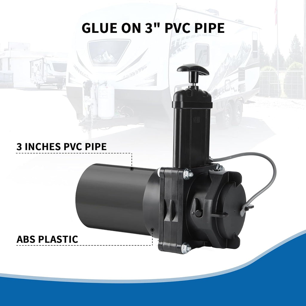 RV Gate Valve 3-Inch Hub to 3-Inch Lug with Cap (8051)