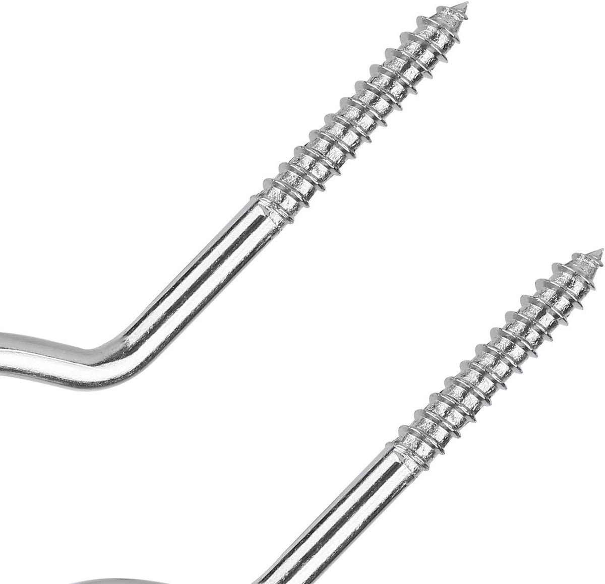 Large Screw Hooks, 4 Inches Heavy Duty Ceiling Hooks for Indoor and Outdoor Hanging Plants, 10 Pieces