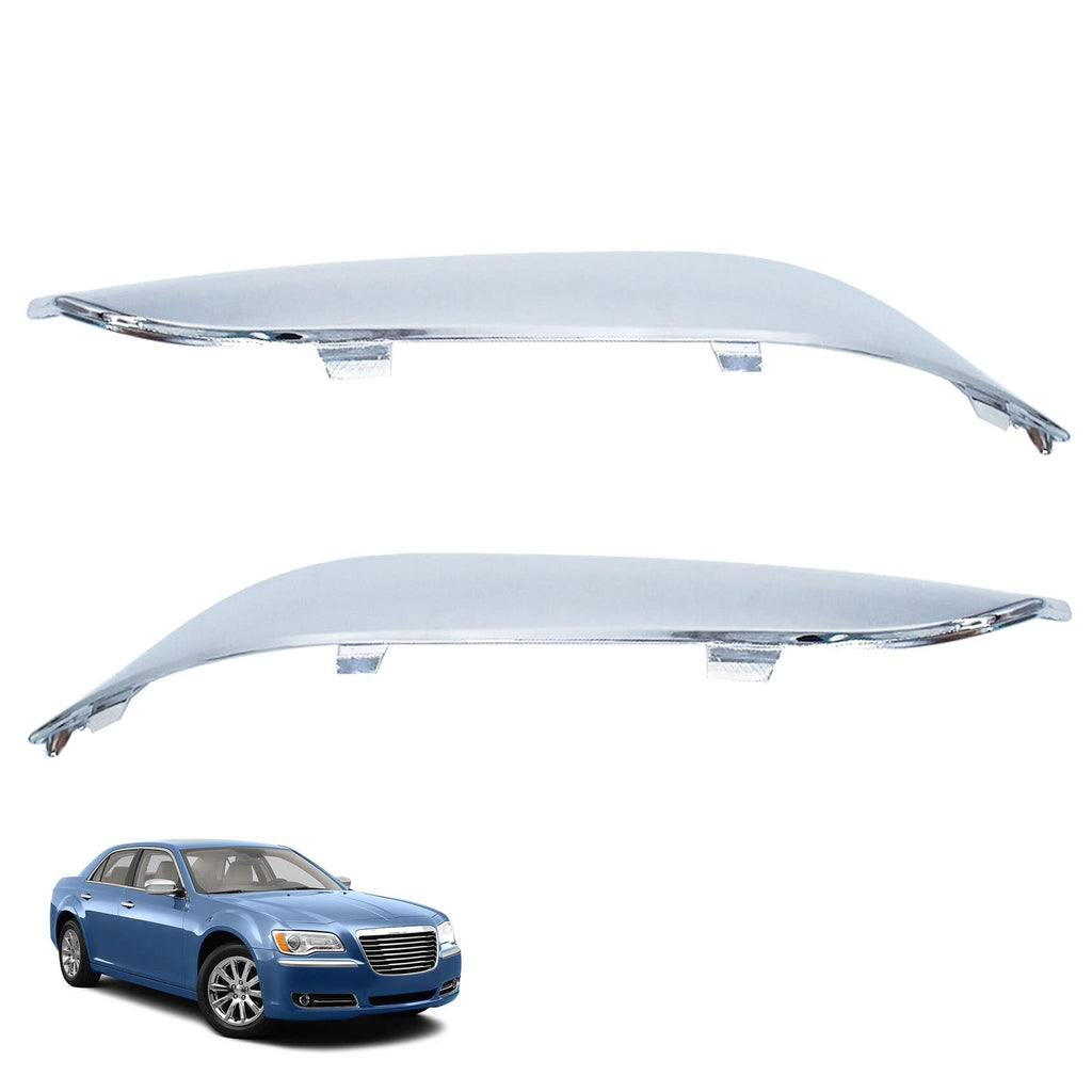 ANTUKO 2PCS Front Bumper Molding Replacement for 300