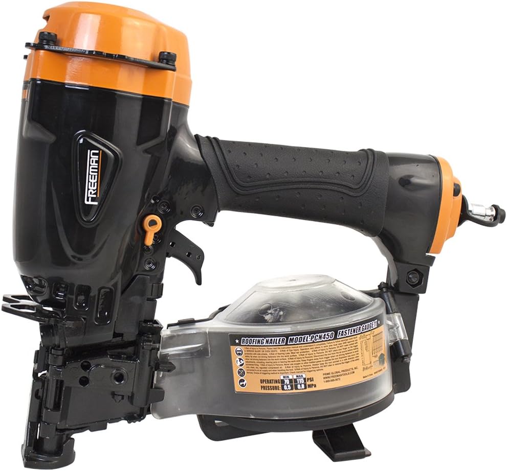 Pneumatic 15° 1-3/4" Rapid Fire Coil Roofing Nailer | PCN450