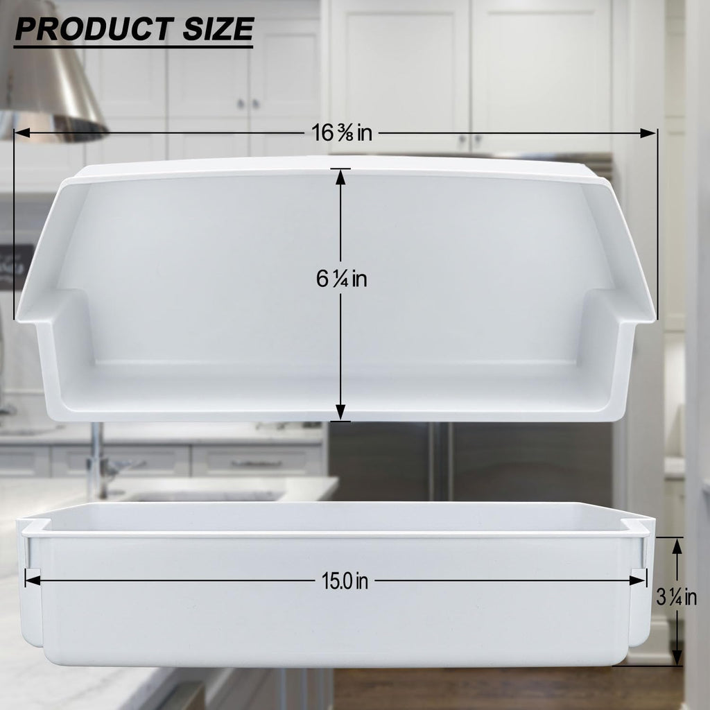 2 Packs Refrigerator Door Shelf Bin for Whirlpool ED5VHEXTL01 ED5VHEXVB04
