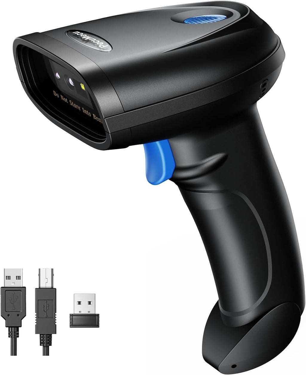 Bluetooth 1D&2D Barcode Scanner, 3-in-1 Bluetooth & USB Wired & 2.4G Wireless QR Barcode Reader, PDF417 Data Matrix