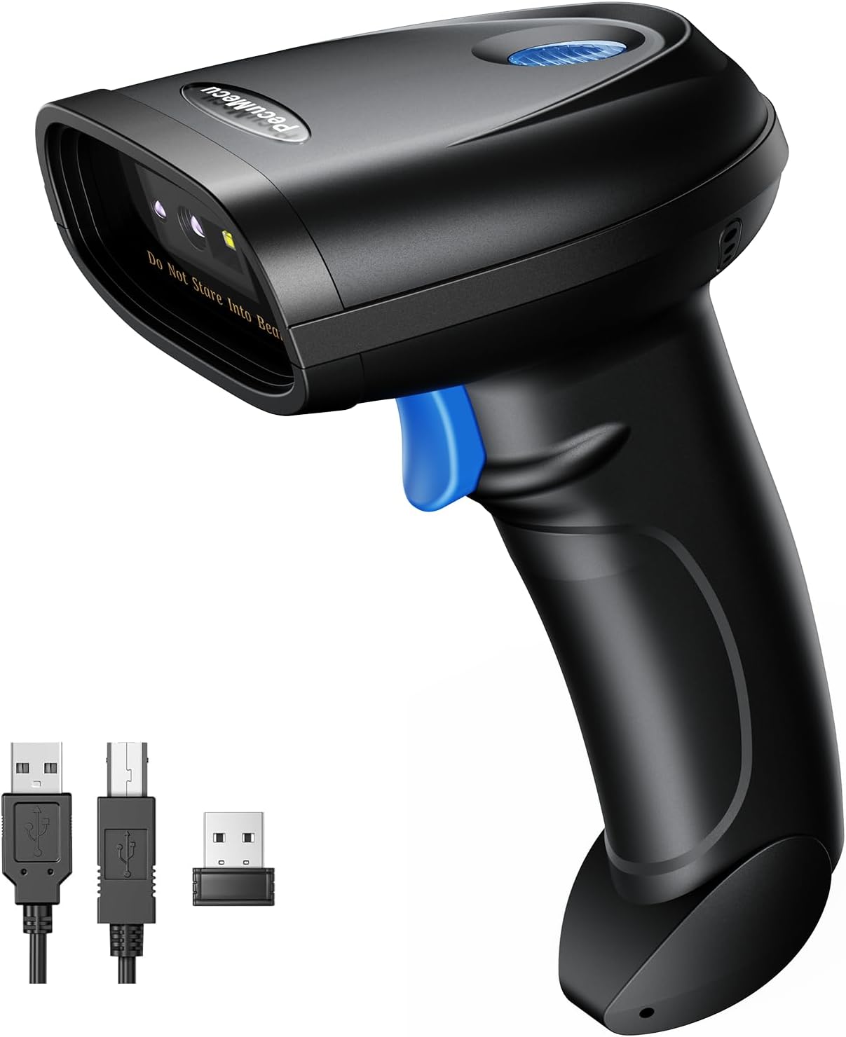 Bluetooth 1D&2D Barcode Scanner, 3-in-1 Bluetooth & USB Wired & 2.4G Wireless QR Barcode Reader, PDF417 Data Matrix