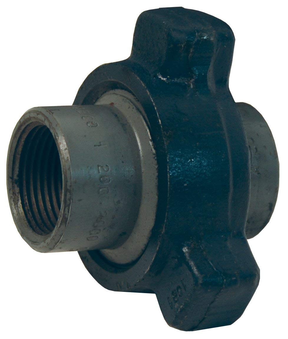 Dixon HU200200BW Steel Hammer Union, Butt Weld 200 Series, Grey Sub, Blue Nut, 2" ID, Forged Steel/Schedule 40