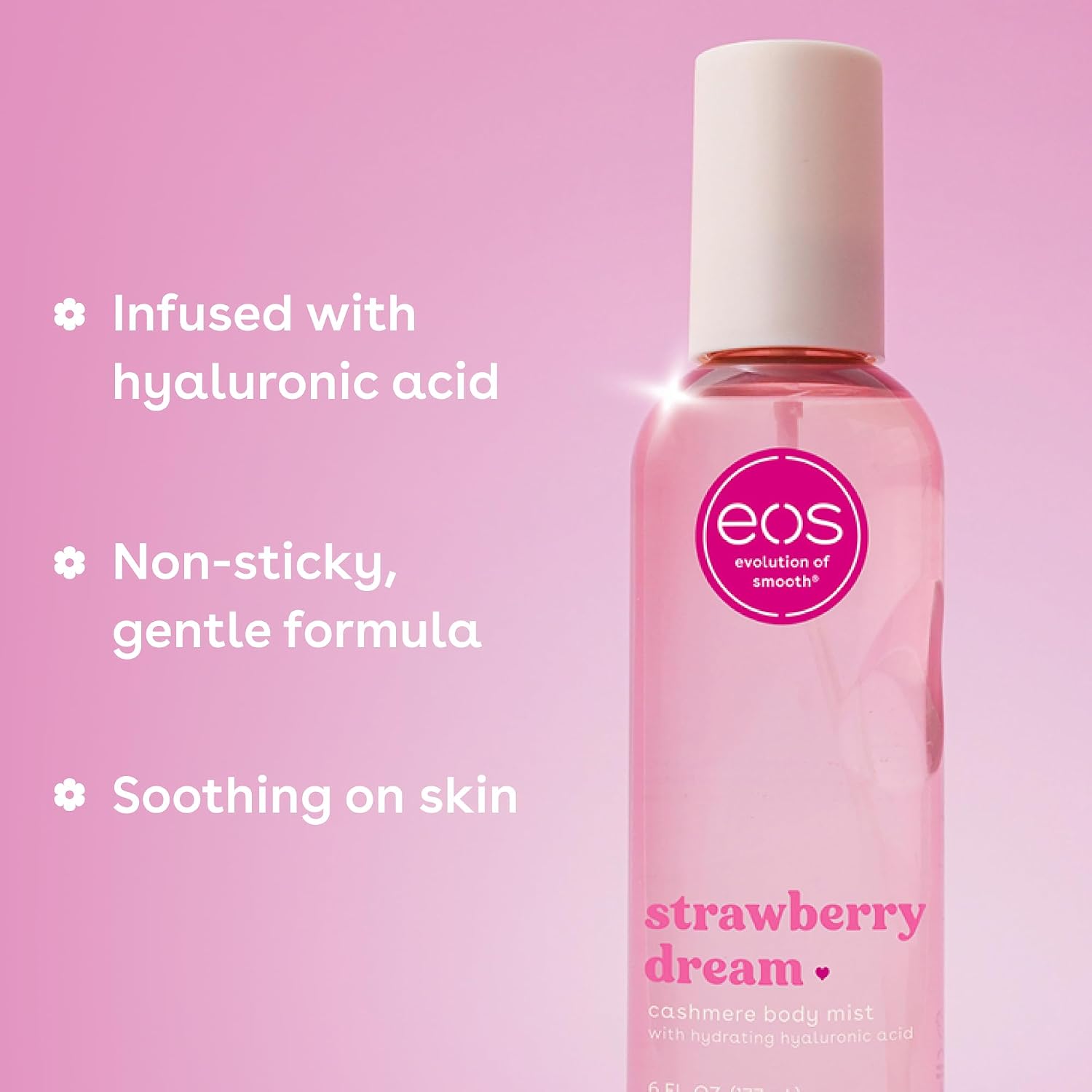 Cashmere Body Mist, Strawberry Dream, Body Spray for Women, Strawberry Perfume, Hair Mist, Moisturizing, Hyaluronic