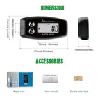 YOOREAL Vibration Hour Meter,User Shutdown Waterproof IP67