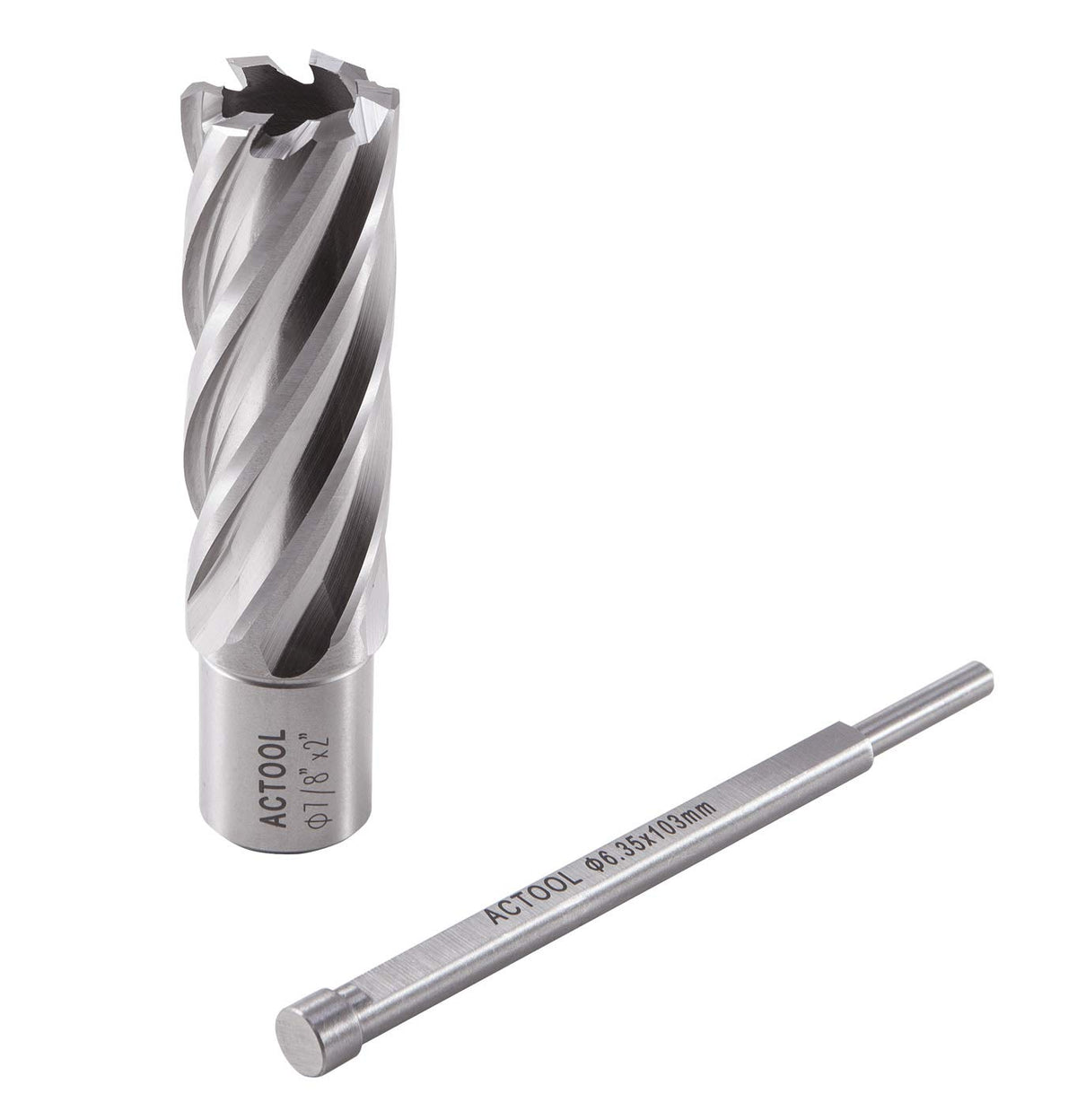 7/8" Diameter × 2" Depth of Cut HSS ANNULAR Cutter with 3/4'' Weldon Shank