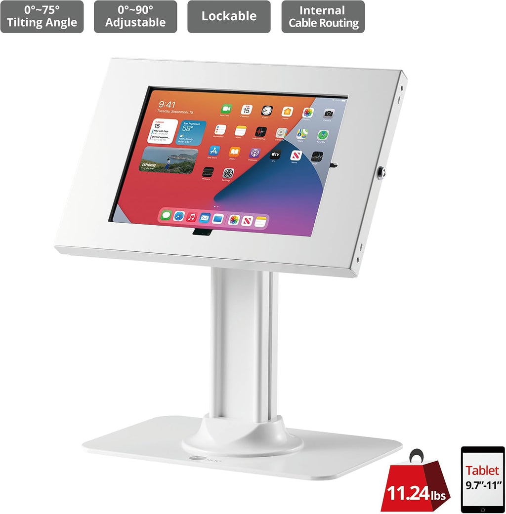 Anti-Theft Tablet Kiosk Stand for Countertops, 9.7"-11", CE-MT3N11-S1 | Secure a 9.7"-11" tablet for POS, check-in or
