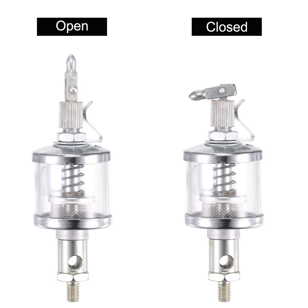 uxcell Needle Valve Type Oil Cup M6x1 Thread 16ml Sight Gravity Drip Feed Oiler