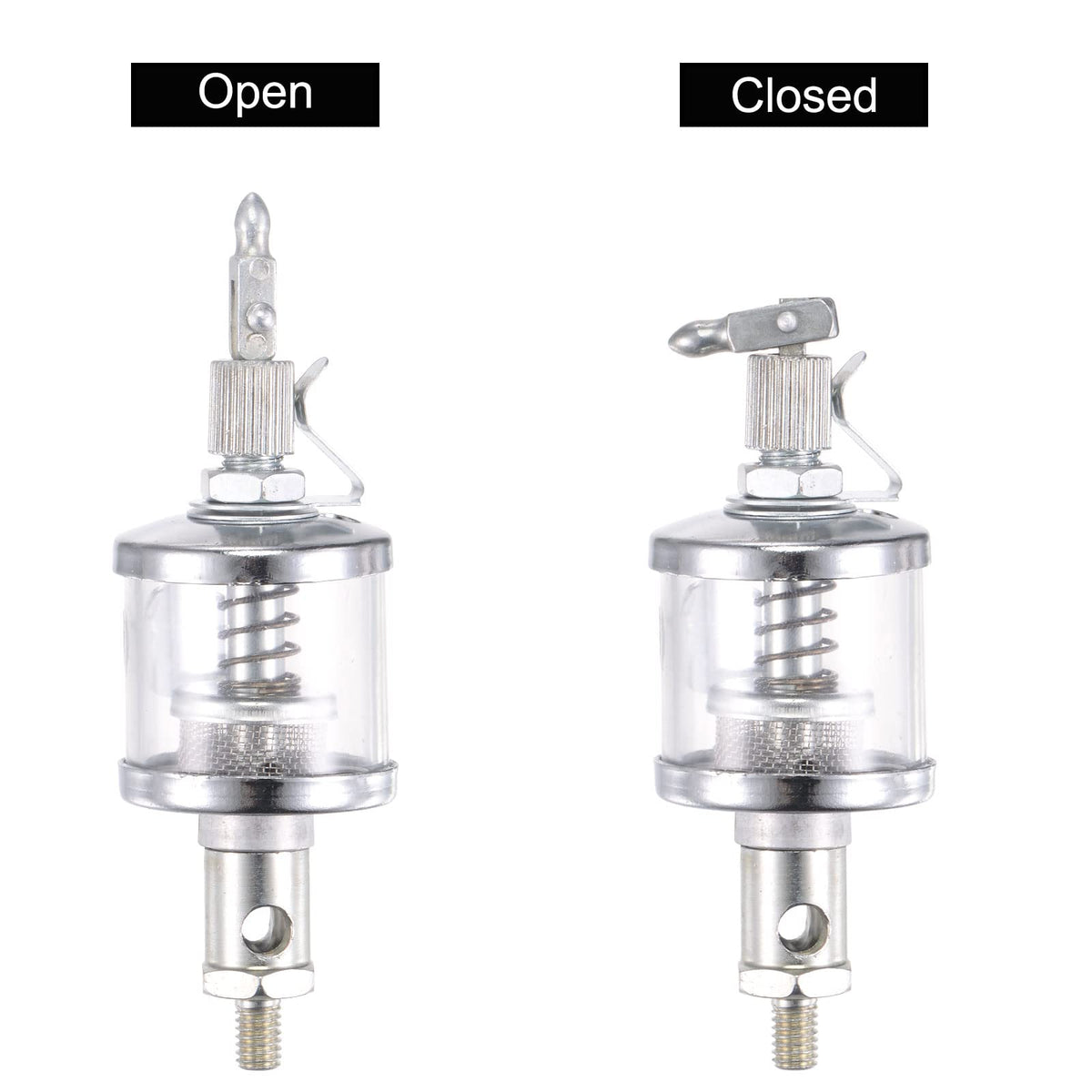 uxcell Needle Valve Type Oil Cup M6x1 Thread 16ml Sight Gravity Drip Feed Oiler