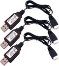 3Packs 7.4V 2S LiPo Battery USB Charger Cable 1A Fast Charging with XH-3P Connector for RC Car Truck Rock Crawler FPV
