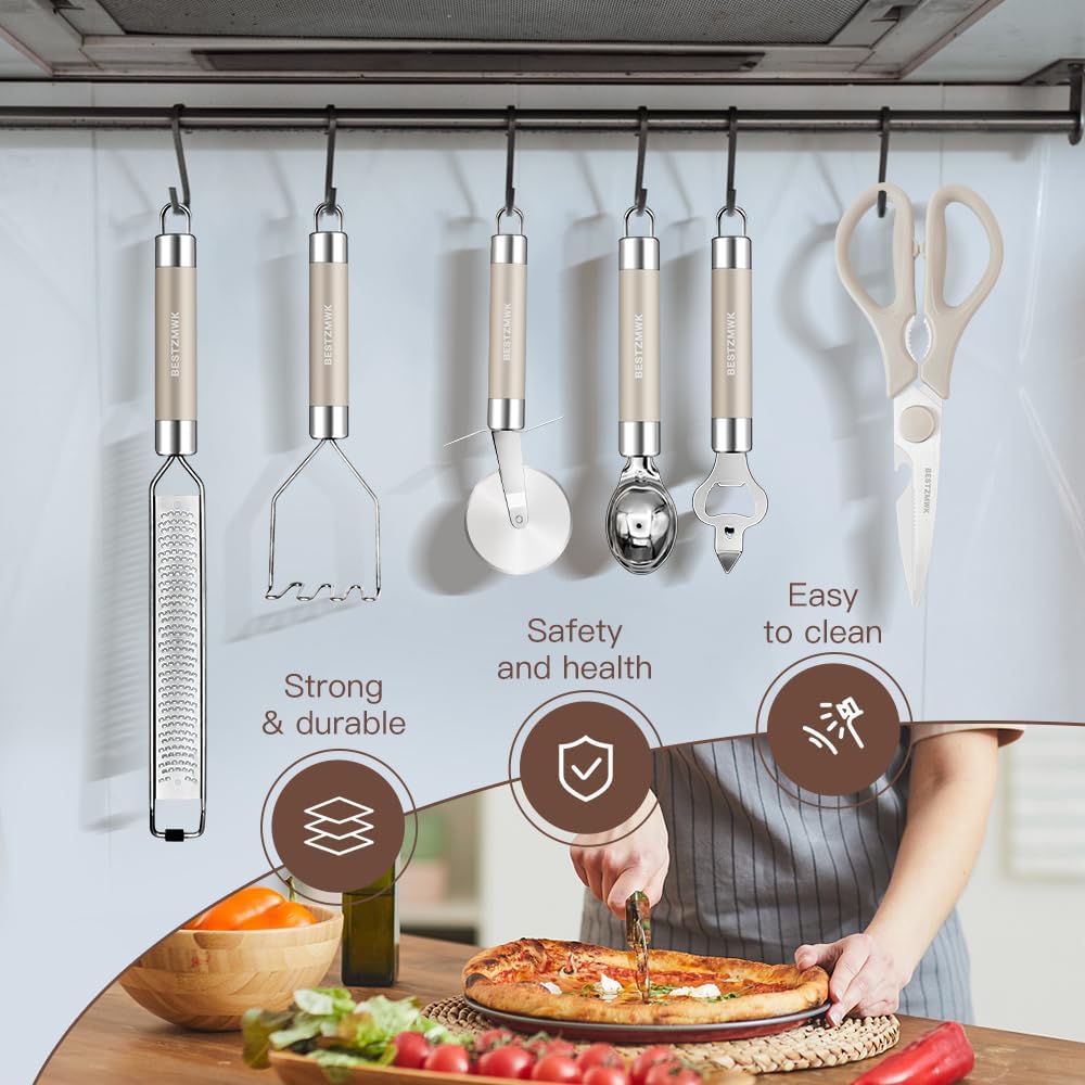Kitchen Utensils Set-Silicone Cooking Utensils-33pcs Non-Stick Silicone Cooking Kitchen Utensils Spatula Set with