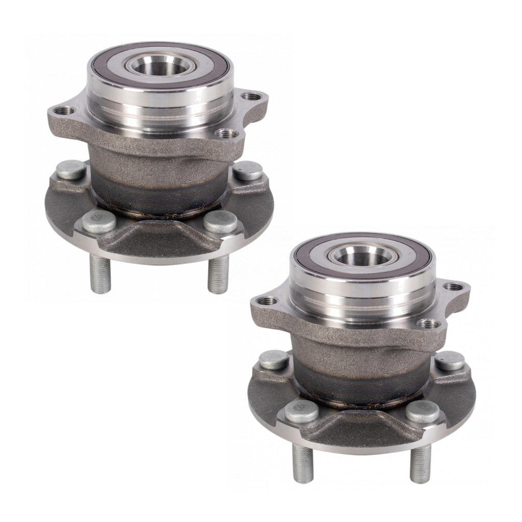 TRQ 2 Piece Rear Wheel Bearing & Hub Assembly Set