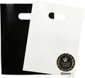 200 Black And White Plastic Bags 9x12 Merchandise Bags