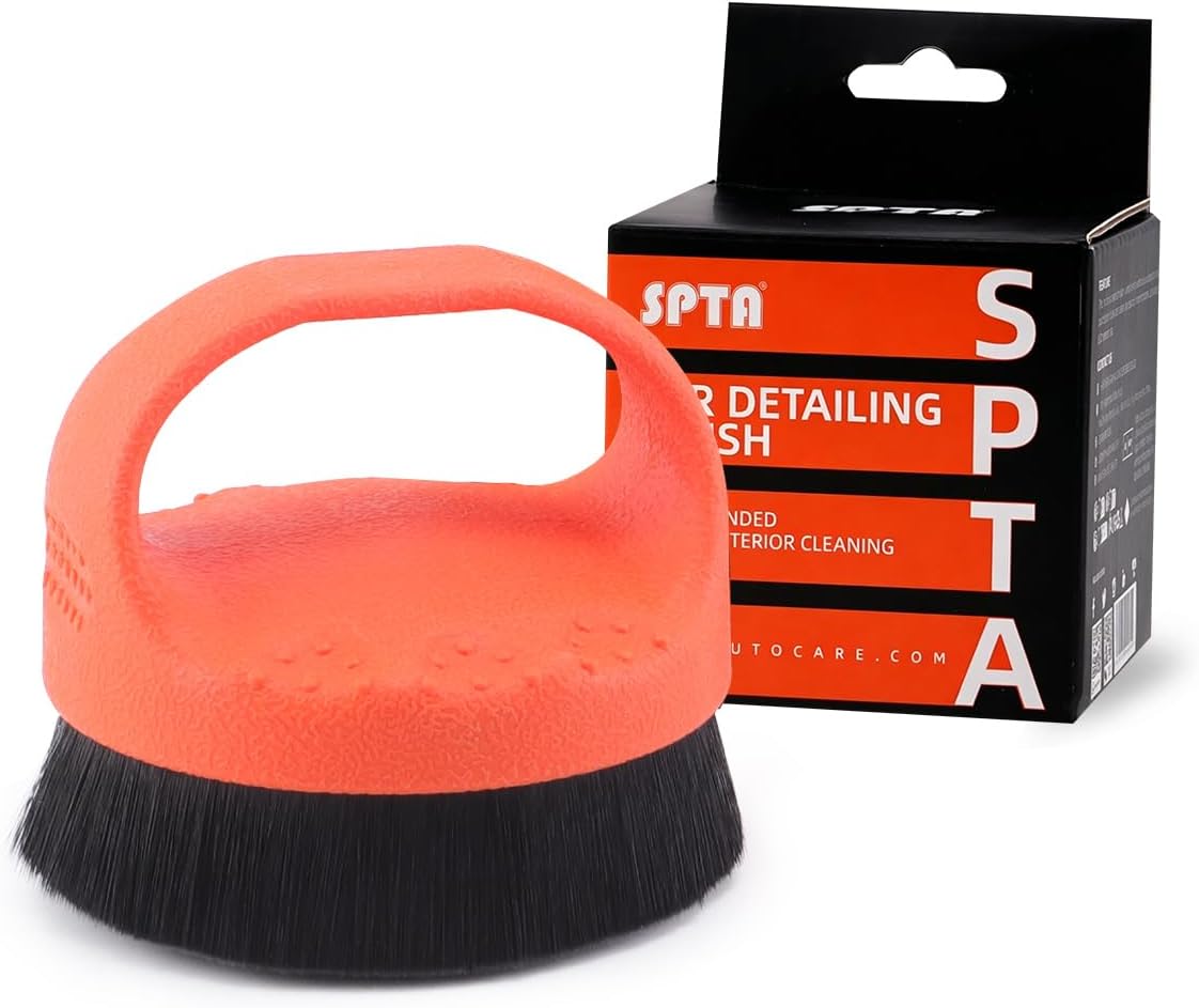Tire Soft Shine Applicator Brush, Reusable Tire Shine Applicator Brush, Soft Bristle Tool for Application, Ergonomic