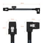 Internal Mini SAS to Right Angle SAS Cable, 2.5FT /0.75M, Compatible with RAID or PCI Express Controller