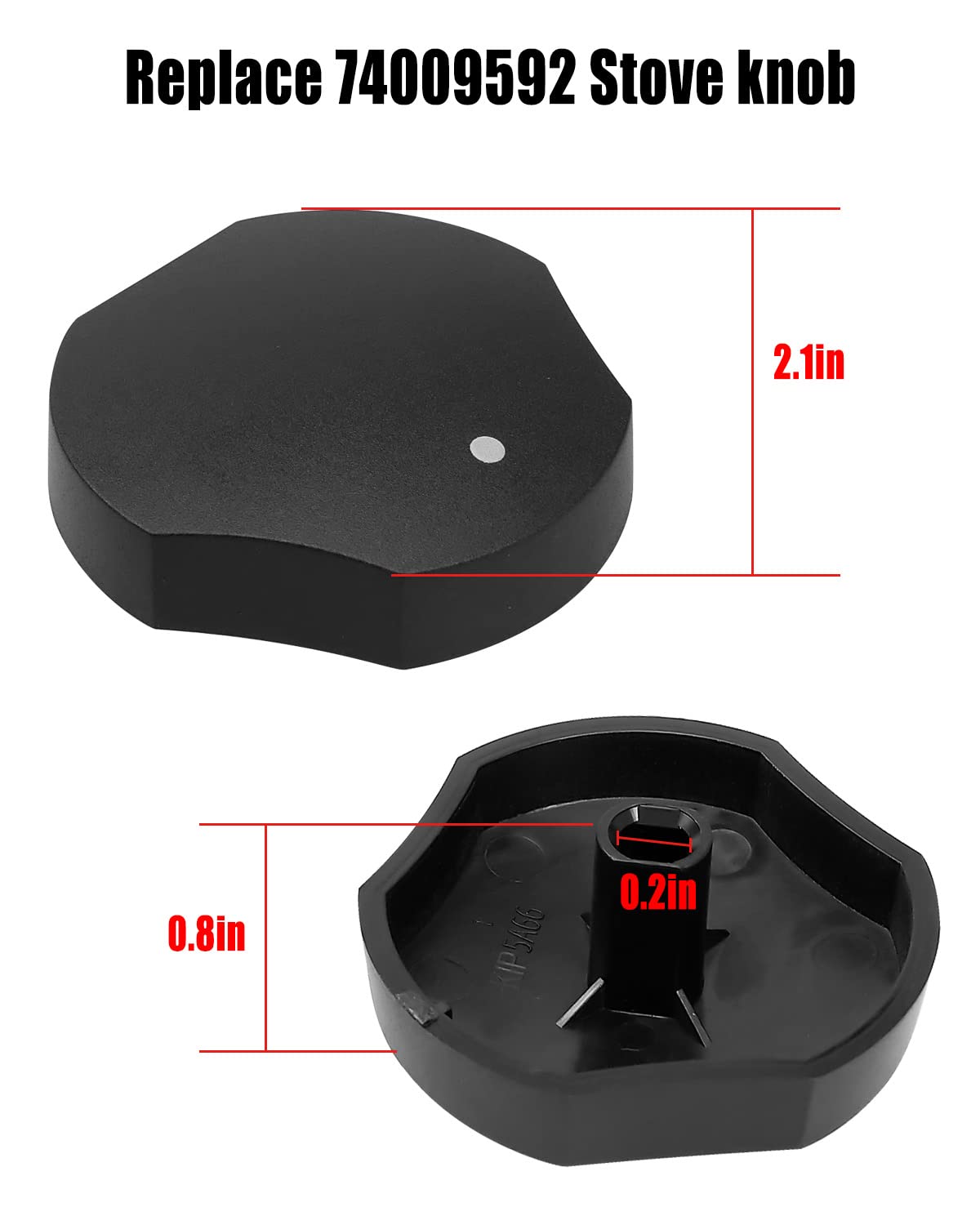 74009592 Cooktop Knob Replacement Fit for Whirlpool JennAir Stove Range