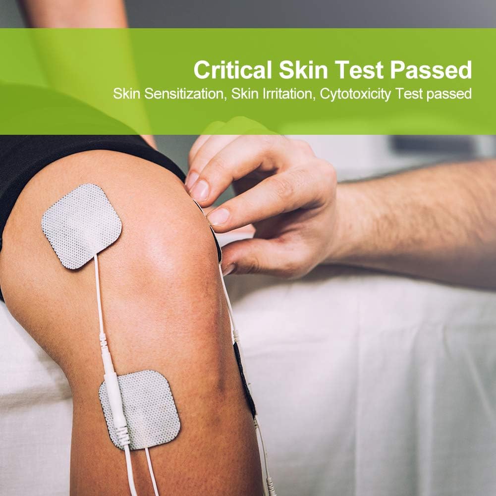 TENS Unit Pads Electrode Patches 20 Pcs, Upgraded Self-Stick, 2"x2"