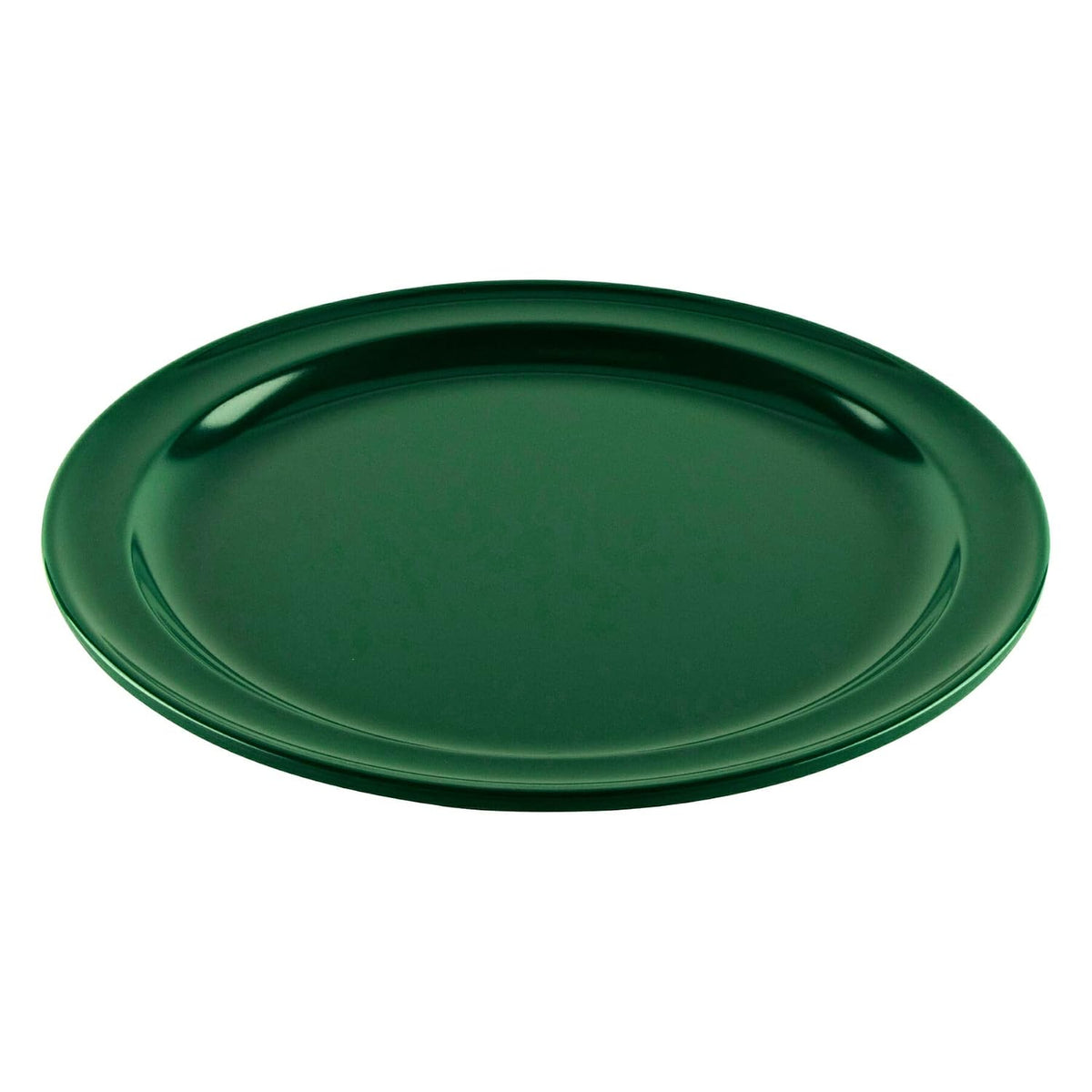9" Green Supermel Hunter Round Dinner Melamine Plate (Set of 12)