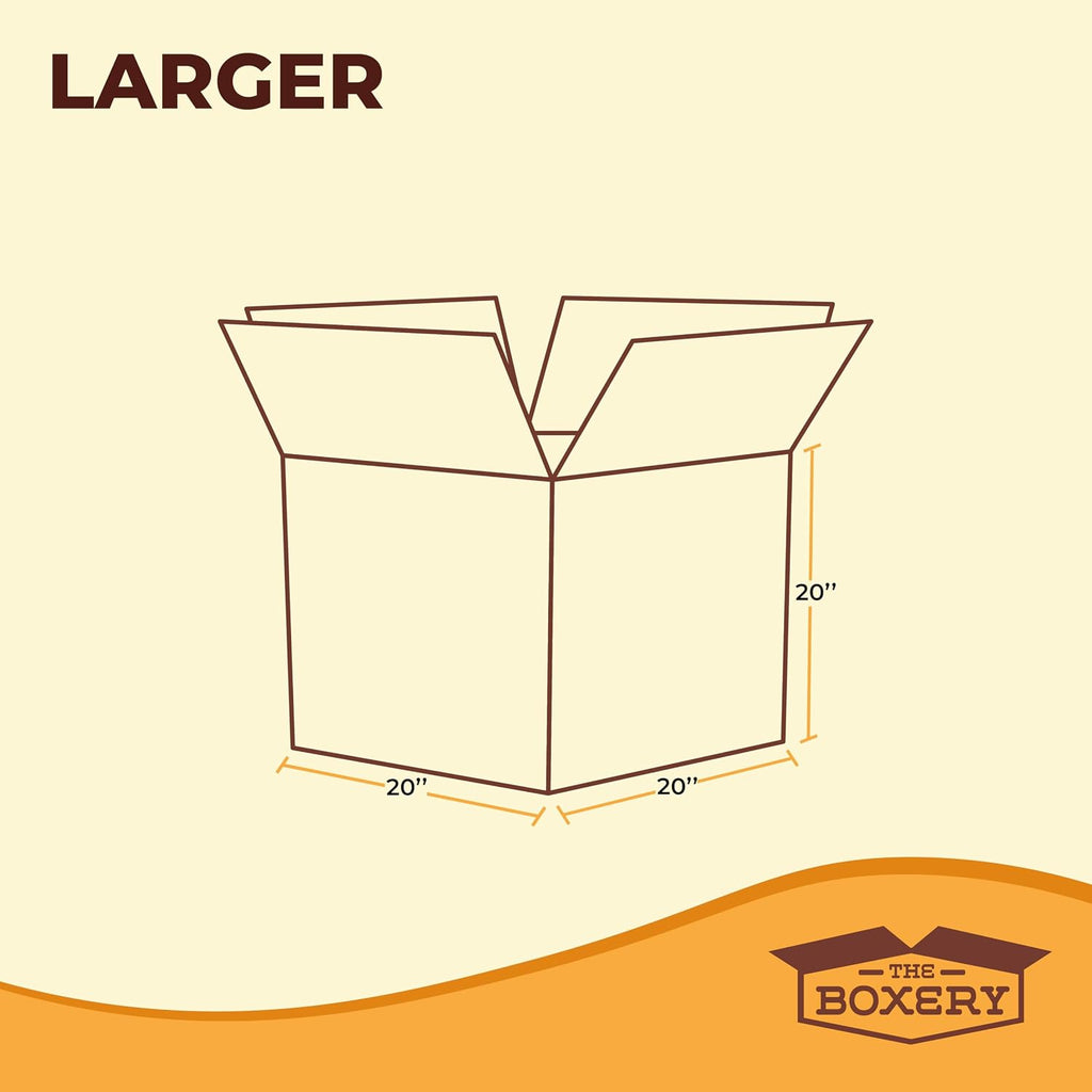 Moving Boxes 10-Pack Larger | 20x20x20 inch