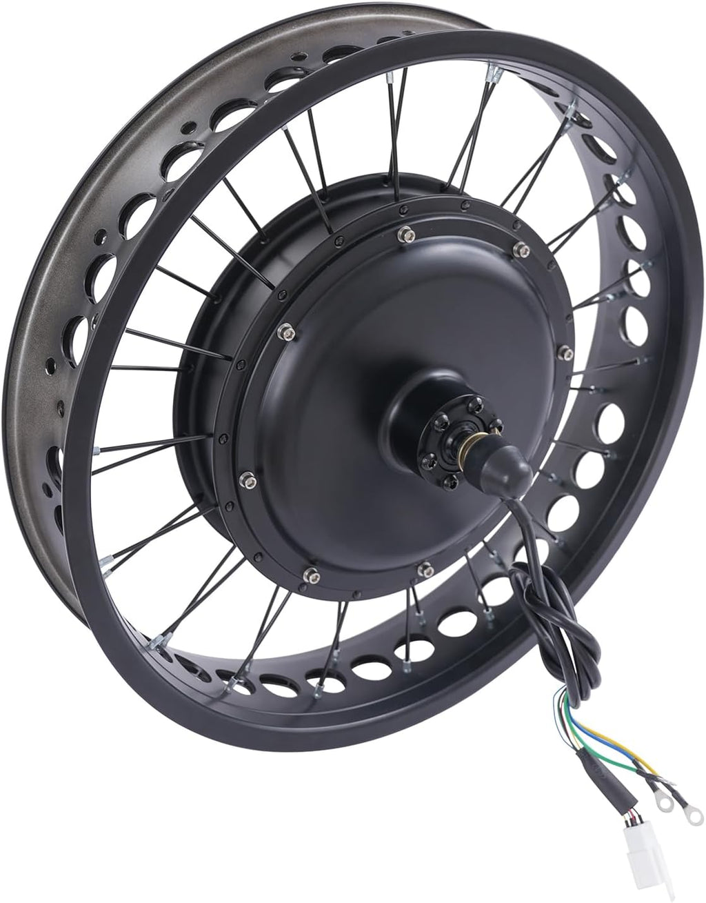 20" 48V 2000W E-Bike Rear Wheel Conversion Kit, Electric Bicycle Fat Snow Tire Motor Conversion Kit Brushless