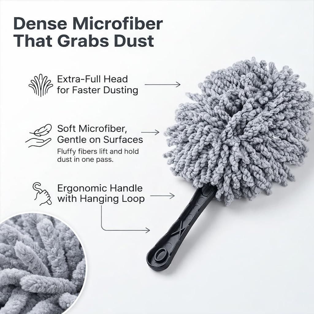 10-Piece Car Interior Cleaning Kit - 3 Natural Boar Hair Brushes, 3-in-1 AC Vent Brush, 160g Non-Toxic Gel