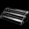 12in 3 Tier Acrylic Riser, Clear Display Organizer, Cupcake Stand & Shelves | 3 Tier Acrylic Display Riser, Clear