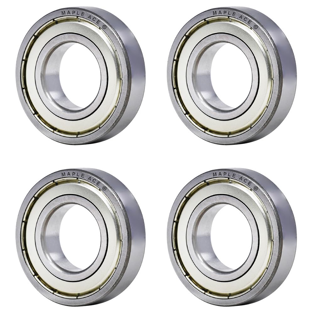 MAPLE ACE 6207-ZZ Ball Bearing 35x72x17mm 6207 ZZ Metal Shielded (Qty 4)