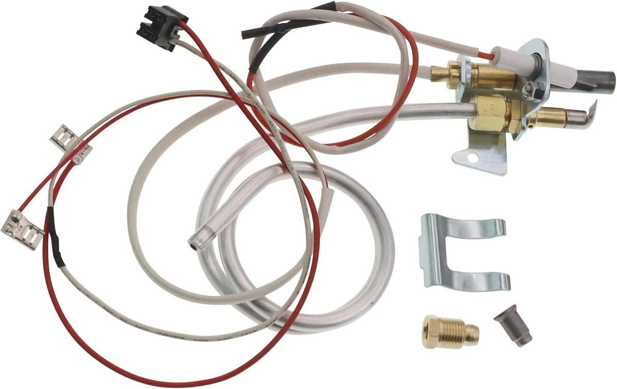 100112330 Gas Water Heater Pilot Assembly 9007876 9007877 Water Heater Pilot Assembly Nat Gas Thermopile Assembly Compatible with Water Heaters, Replace for 300 301 Series