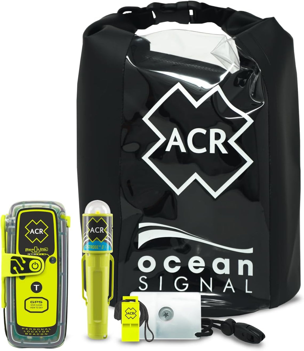 ResQLink 410 RLS GPS PLB SOS Emergency Safety & Survival Kit - Ideal for Hiking, Hunting, Boating & Fishing, with