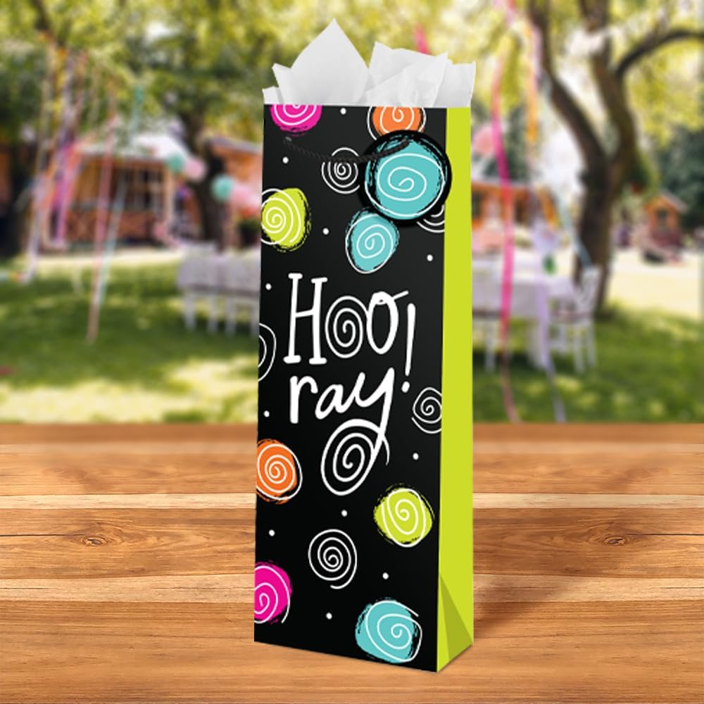 Glitterwrap Set, Sip, Sip, Hooray! Gift Bag Set