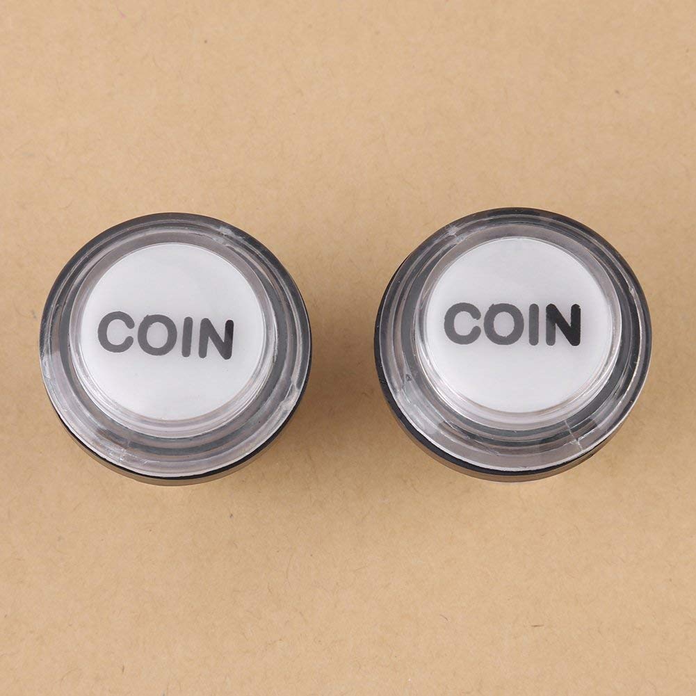 Buttons 4 × LED Button Kit Part 1 Player + 2 Player + LED Buttons DIY Push Buttons Player Single Double for Machine