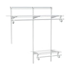 2-4 Ft. White Custom Insert Wire Closet Organizer System Kit