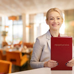 Restaurant Reservation Book, Red, Hardbound, 408 Pages
