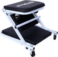 2-in-1 Mechanic Creeper and Stool, 36" Z Creeper Seat, 300 lbs Capacity, Low Profile Design with 6 Smooth-Rolling