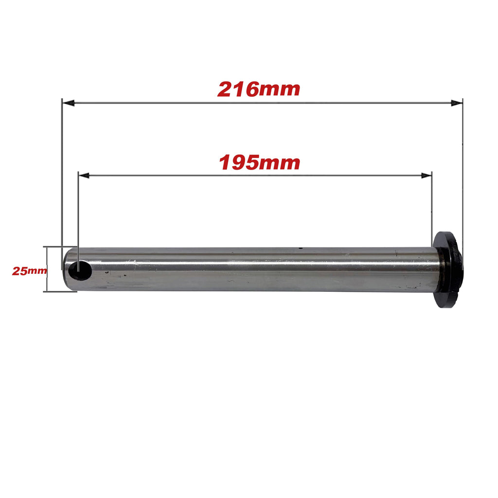 25mm Mini Excavator Bucket Pin for Caterpillar, John Deere, Kubota, Takeuchi, Yanmar Excavator Attachment (25mmX216mm)