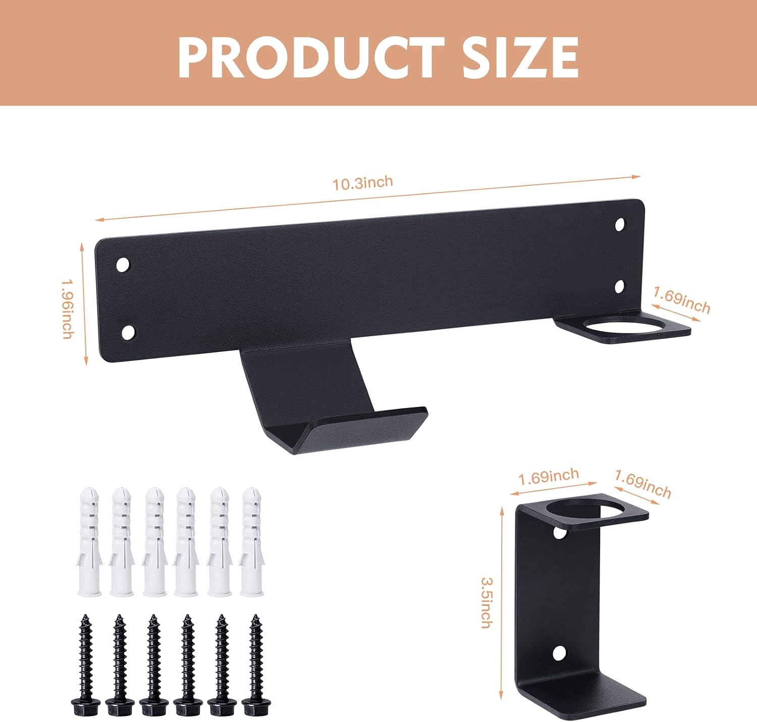Jack Stand & Floor Jack Wall Mount Organizer Brackets | Hydraulic Trolley Jack Holder for Race Trailer Garage Storage