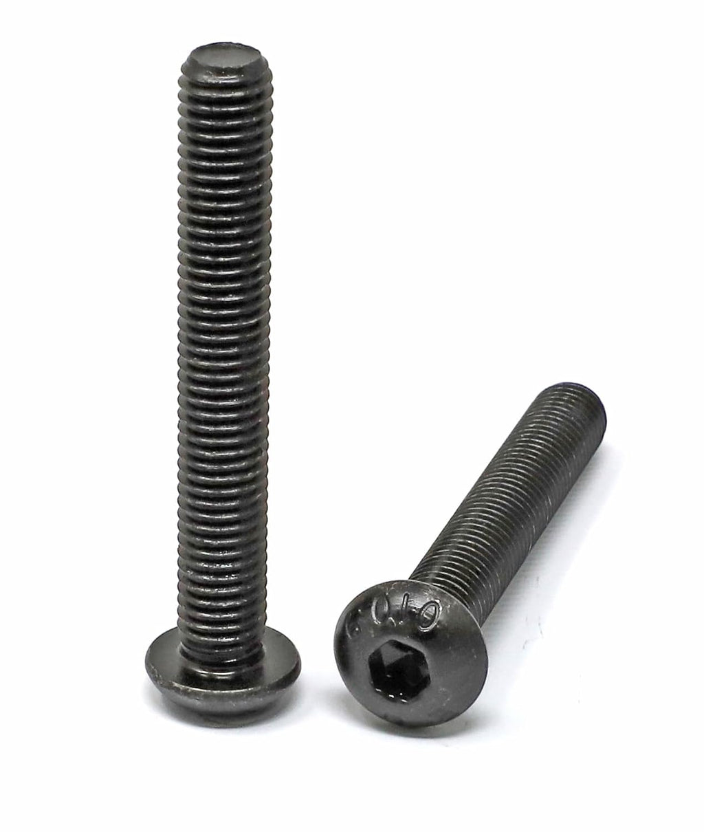 iexcell 5 Pcs M10 x 70mm Thread Pitch 1.5 mm Alloy Steel 10.9 Grade Hex Socket Button Head Cap Screws Bolts Kit, Black Oxide Finish