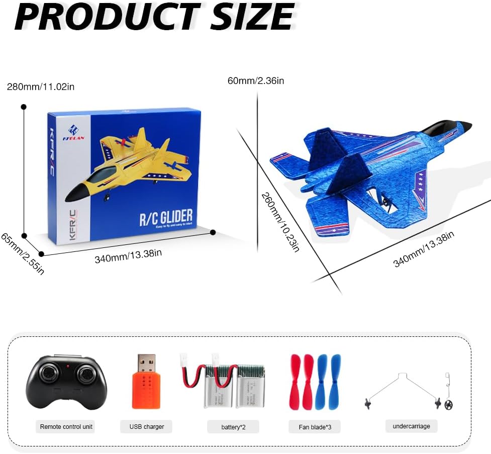 F-22 Raptor 2.4GHz RTF RC Fighter With 6-Axis Gyro For Kids Beginners | stable 6-axis gyro easy to fly