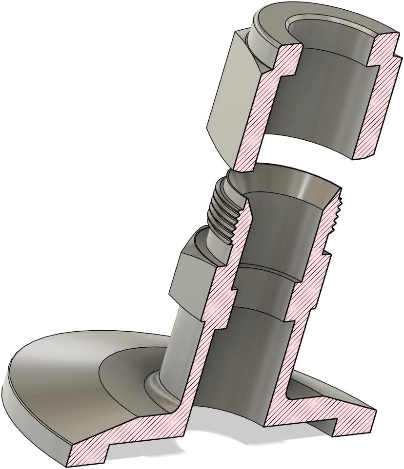 bmotiontech 1/2" double ferrule to KF40 Flange Adapter Compression Fitting Double Ferrule (1/2" double ferrule compression to KF40)