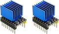 2Pcs TMC2209 Stepper Motor Driver Module Ultra Silent StepStick Drivers Board Support UART/Step/DIR Mode with Heat Sink for 3D Printer CNC