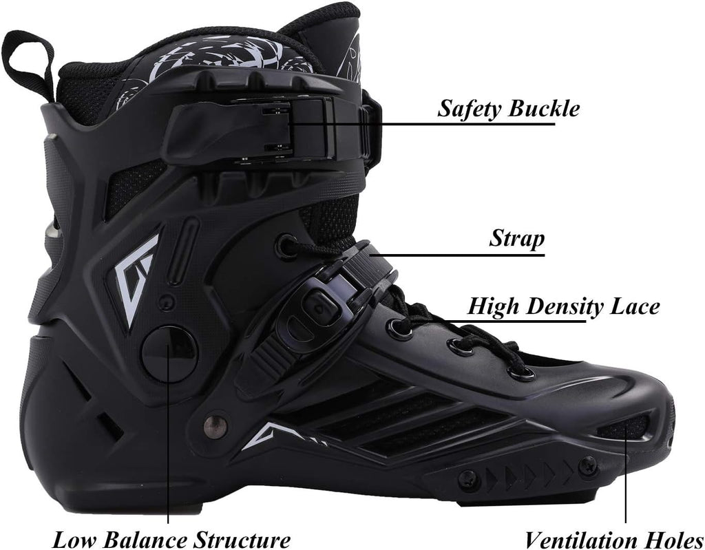 Black Professional Inline Skates Unisex